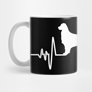 Golden Retriever Heartbeat For Dog Lovers Mug